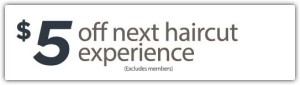 $5 Off next haircut experience