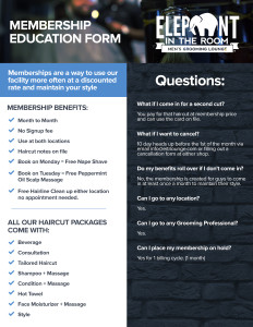 Client Membership Education Form - EITR