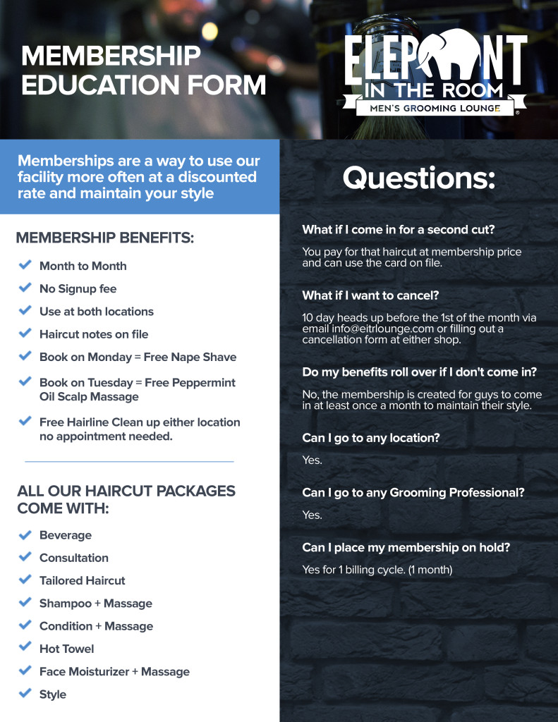 Client Membership Education Form - EITR